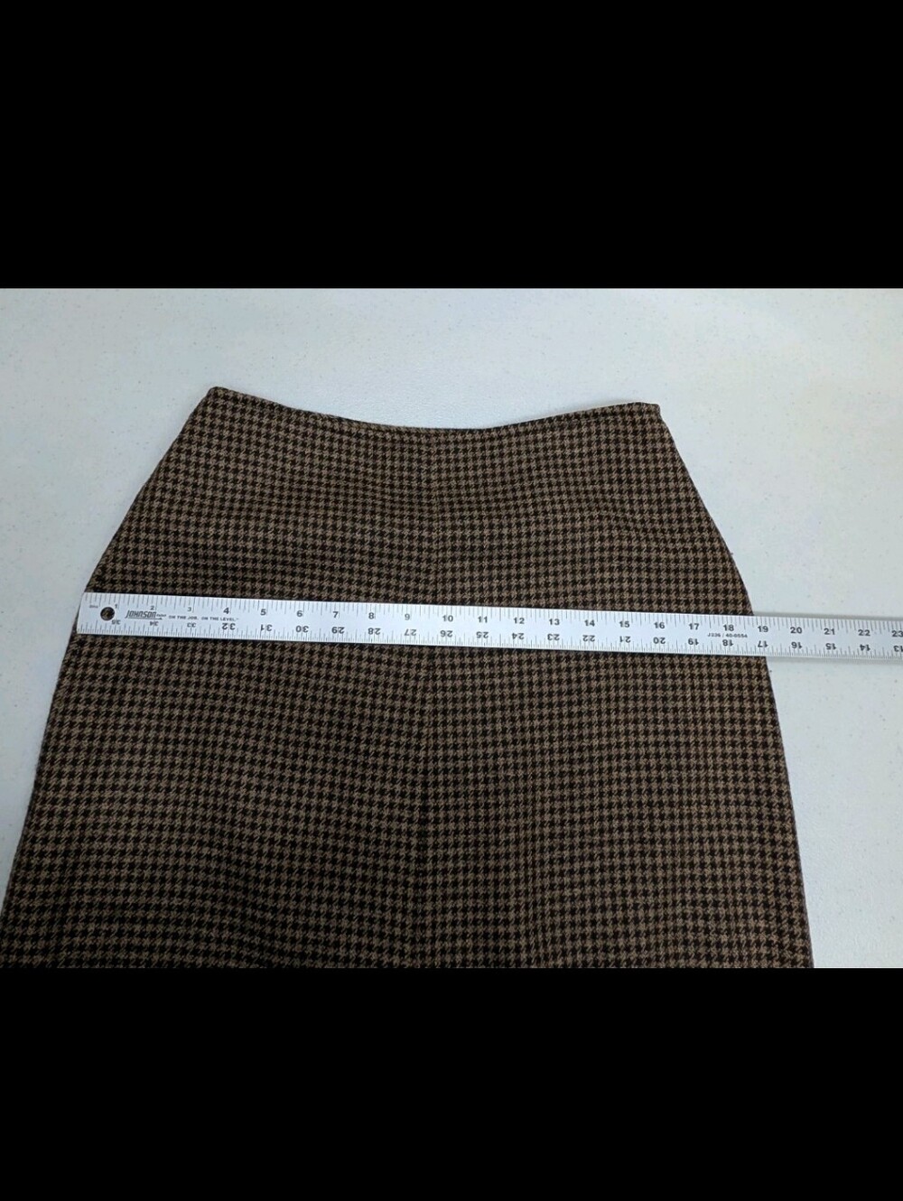 Vintage Talbots Herringbone Wool Maxi Skirt 6 Brown Old Money Preppy #8100 - Picture 7 of 7